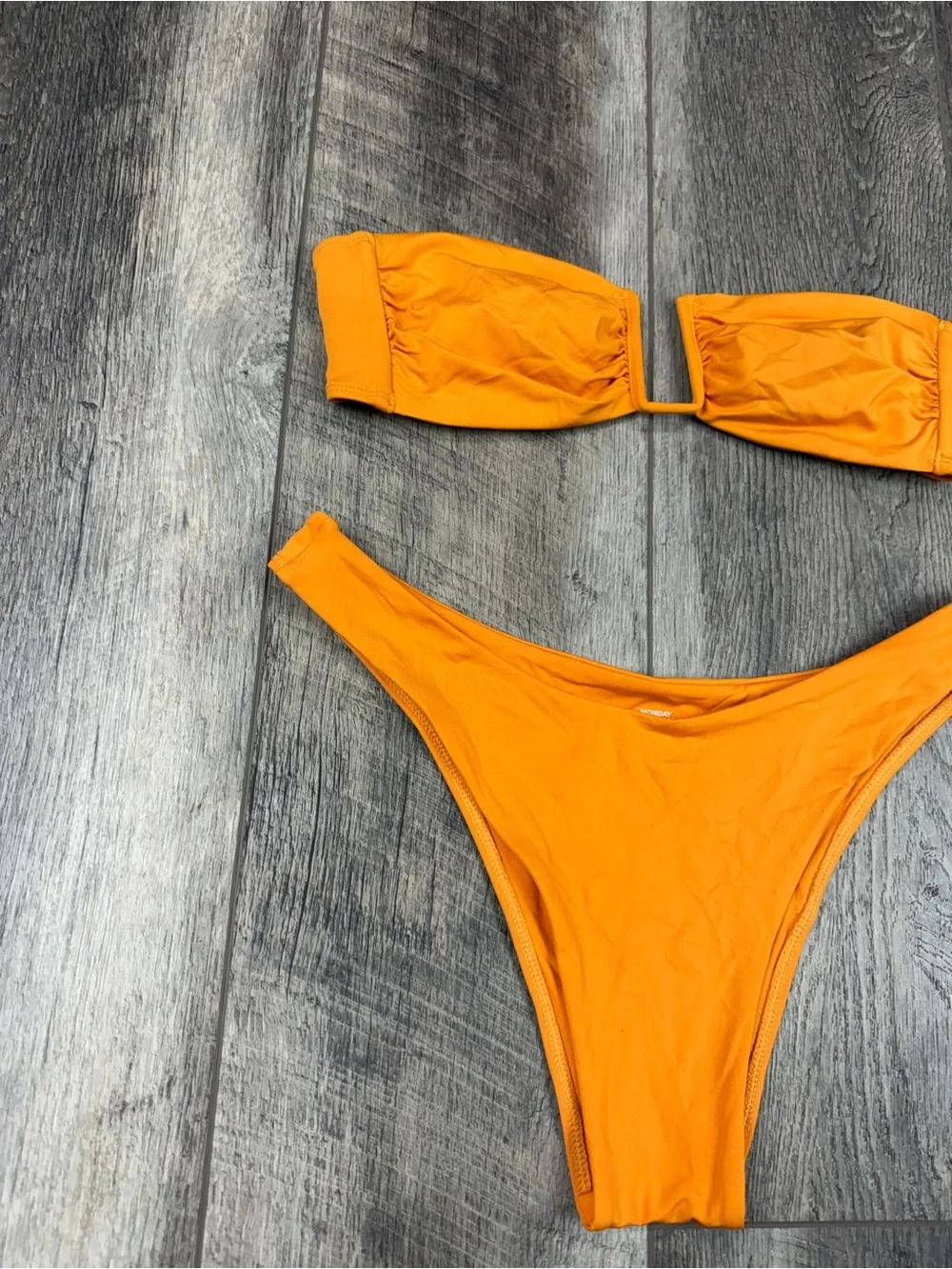 Monday Swimwear Orange Bikini Set
